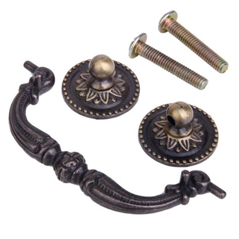 Find hardware that's rounded, sanded, and has no. Vintage Antique Bronze Kitchen Cabinet Door Handles Drawer ...