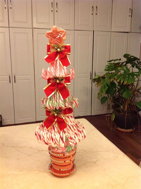 Christmas Candy Canes Tree Christmas Crafts Christmas Decorations