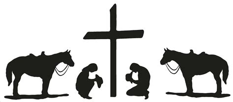 Cowboy Kneeling At The Cross Clipart Best