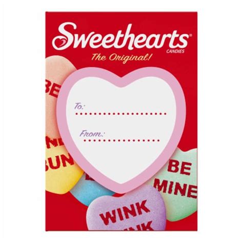 Sweethearts® Original Valentines Heart Shaped Candy Box 09 Oz Smiths Food And Drug