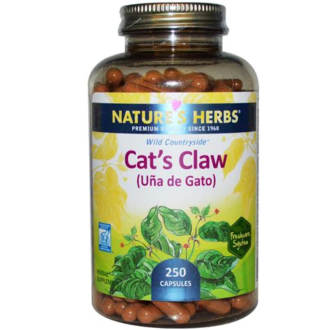 Natures Herbs Cats Claw Uña De Gato 250 Capsules Iherb