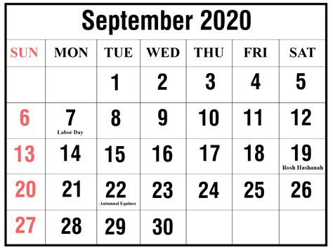 Calendar Week Of September 2020 Month Calendar Printable