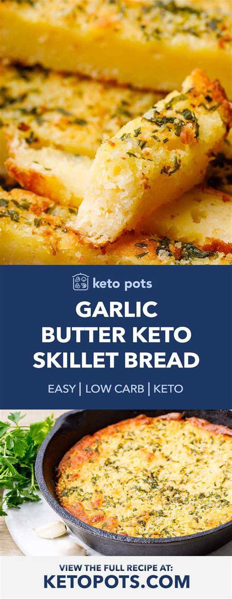 Bread is the perfect complement to every meal, and with these keto bread recipes, it can be the perfect complement for your health as well. Garlic Butter Keto Skillet Bread - Best Keto Garlic Bread Ever - Keto Pots | Recipe in 2020 ...