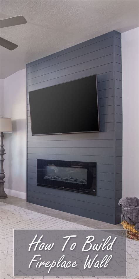 How To Make A Shiplap Wall With A Recessed Electric Fireplace Artofit