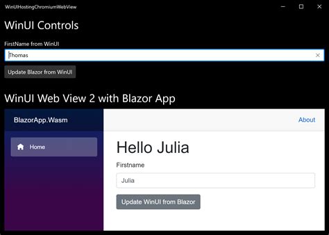 Requires webview2 runtime version 89.774.48 or newer. Calling WinUI from Blazor App Hosted in WebView2 - Thomas ...