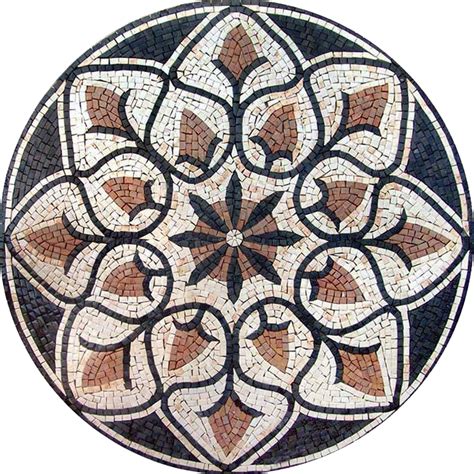Handcut Marble Flower Mosaic Jinan Geometric Mozaico