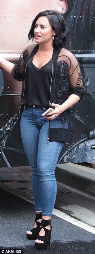 Demi Lovato Flaunts Her Stunning Curves In A Sleek Black Swimsuit