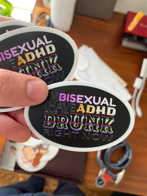 Made Some Stickers Today Crosspost Rbisexuals Rbisexualswithadhd