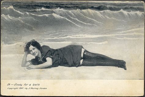 Real Vintage Beach And Attractive Beach Babe Fun Sycamore Flickr