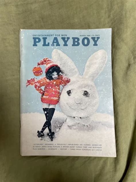 Vintage Playboy Magazine March Bob Dylan Ian Fleming Priscilla