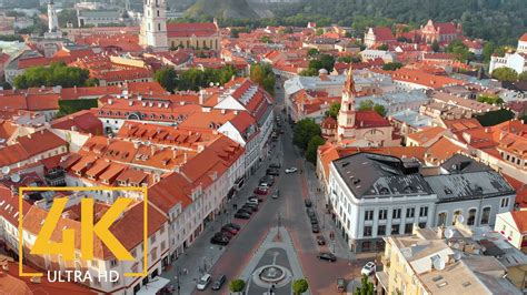 4k City Life Video Vilnius Lithuania Proartinc