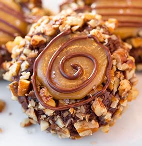 Salted Caramel Turtle Thumbprint Cookies Eat More Chocolate Eat More