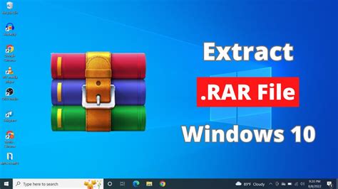 How To Extract Rar Files In Windows 10 Open Rar File Youtube