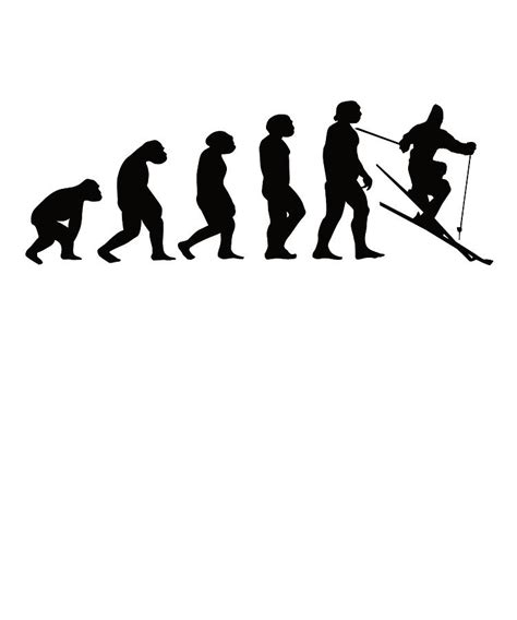 Ski Evolution Digital Art By Steven Zimmer Fine Art America