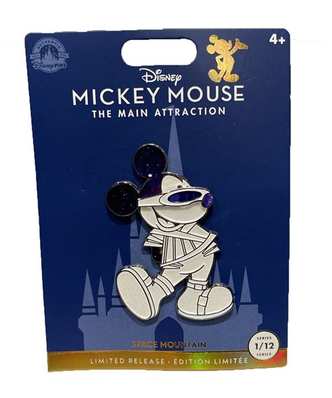 Disney Mickey Mouse Pin Main Attraction Space Mountain