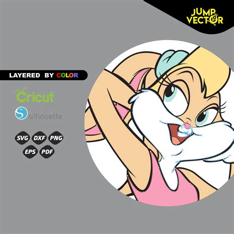 lola bunny dxf eps svg pdf png cricut silhouette etsy