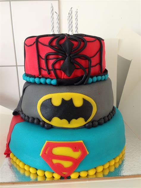 Superman Spider Man Batman Superman Batman Spider Cake Desserts Tailgate Desserts