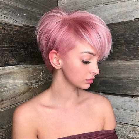 Change Your Hair Up In 2018 With One Of These On Trend Cuts Pastel Pink