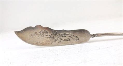 Rogers Silverplate Master Butter Knife Antique Twisted Flat Etsy