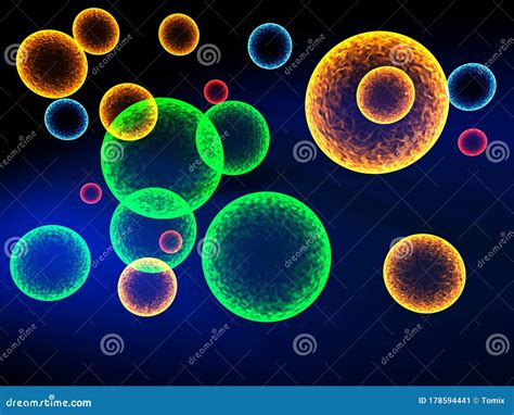 Cells Of Different Colors Stock Illustration Illustration Of Light
