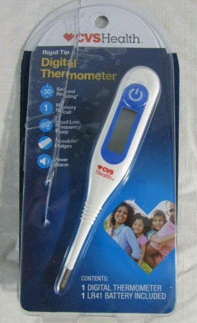 Cvs Small Rigid Tip Oral Digital Thermometer New In Open Package Ebay