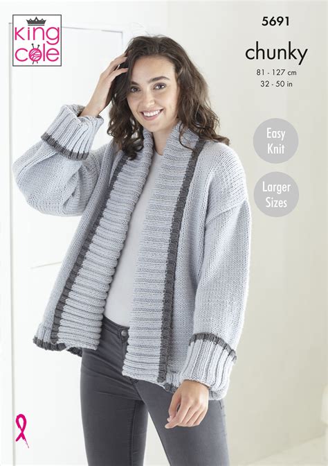 Easy to Follow Ladies Cardigans: Knitted in Ultra Soft Chunky Knitting 