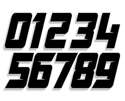 Drag racing number and name decal kits: Hotmen: Dirt Bike Racing Numbers
