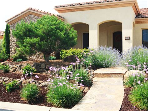 Tuscan Style Outdoor Entryway With Landscaping Hgtv