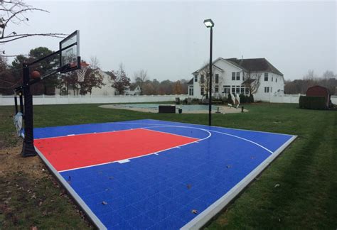 30′ X 30′ Snapsports Duracourt Basketball Court Surface Happy Backyards