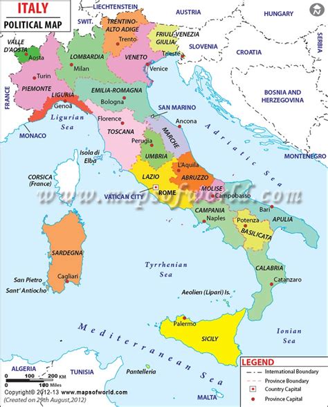 Italy blank map with regions. #Italy #map | Italy map, Map of italy regions, Regions of ...