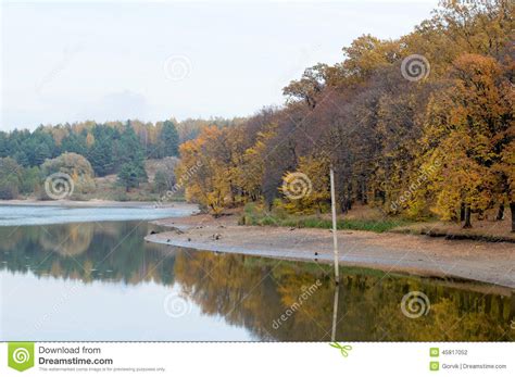 Landscape Lake With Crystal Clear Water Stock Photo Image Of