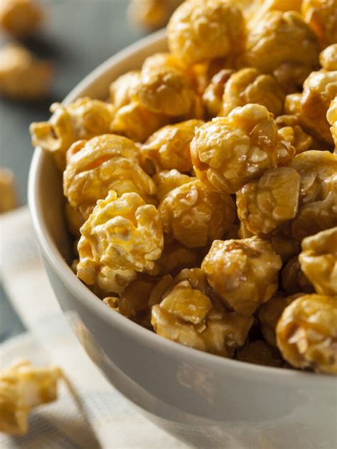 Chewy Caramel Coated Popcorn Recipe Nikkis Plate