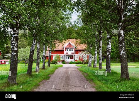 Farmhouse Varmland Sweden Scandinavia Stock Photo Alamy