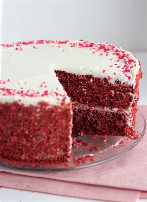 Red velvet cake should be light and moist and tender with a noticeable buttermilk flavor and a lingering complexity brought about by a splash of vinegar and a touch (and just a touch) of natural cocoa powder. Red Velvet Cake with White Chocolate Frosting - Cookie ...
