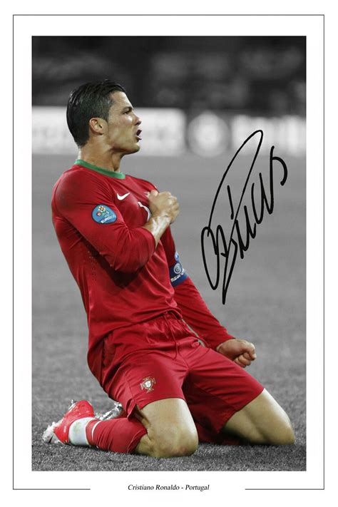 Cristiano Ronaldo Portugal Autograph Signed Photo Print Poster Soccer