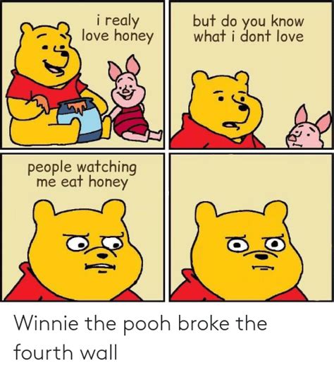 Winnie The Pooh Broke The Fourth Wall Reddit Meme On Meme