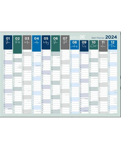 Laminated Wall Planner 2024 Ts And Greeting Cards Calendars