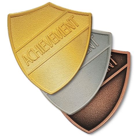 Achievement Metal Shield Badge By School Badges Uk School Badges Uk
