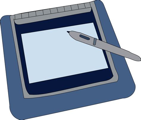 Free Vector Tablet Clip Art Graphics Tablet Clipart 958x822 Png