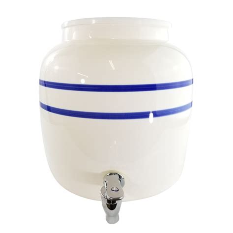 Premium Porcelain Water Crock Dispenser Elegant Countertop Dispenser