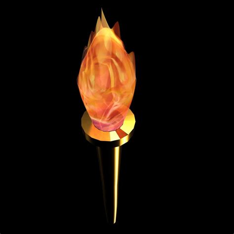 Flame Torch Model Turbosquid 1579804