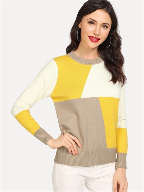 Color Block Knit Sweater Check Out This Color Block Knit Sweater On