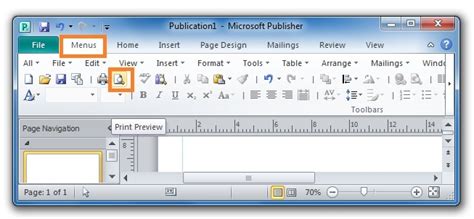 Where Is Print Preview In Publisher 2010 2013 2016 2019 And 365