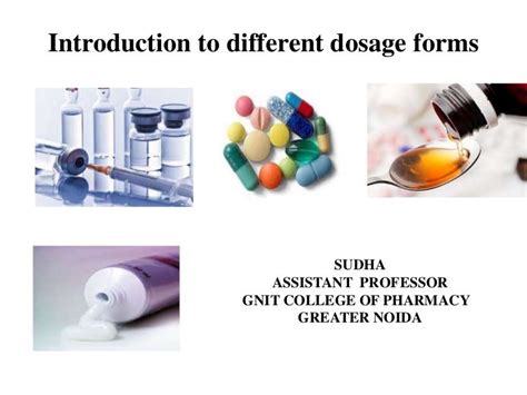 Ppt On Dosage Forms