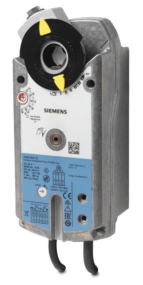 Air Damper Actuator Siemens Gma 1661e 24 V 0 10 Bola Systems