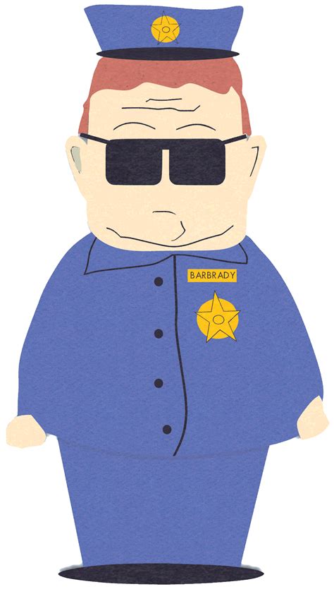 Officer Barbrady South Park Archives Cartman Stan Kenny Kyle