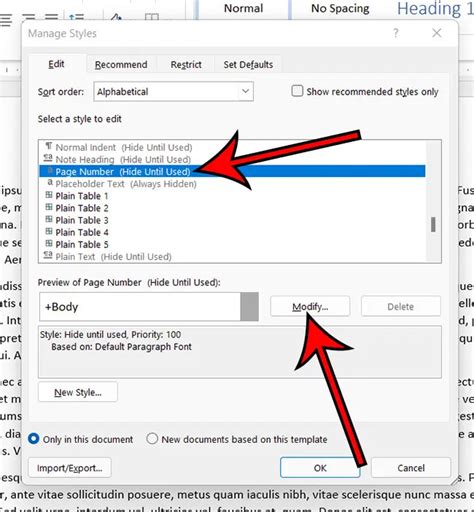 How To Change Font Of Page Numbers In Word Solveyourtech