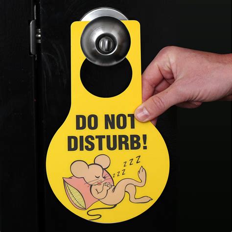 Embed this image on your blog or website (copy and paste). Do Not Disturb Door Hang Tags, Pear Shaped, Yellow, SKU ...
