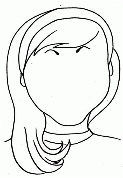 Coloring Page Blank Face Clip Art Library