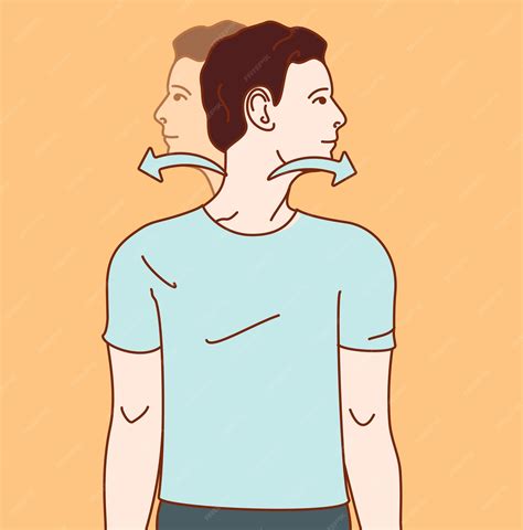 Premium Vector Exercise Position Illustration For Neck And Shoulder